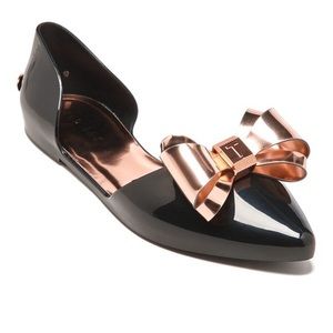 Ted Baker London Lela Bow Pointed Toe Flats | EU37 US6.5